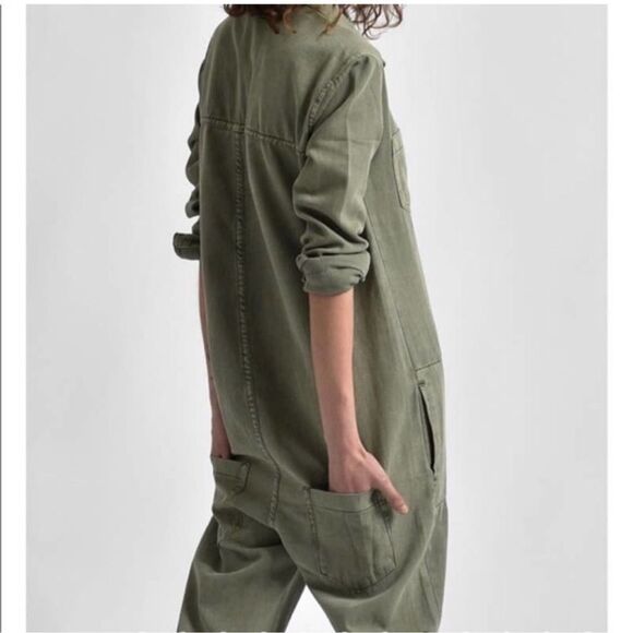 NWT $239 One teaspoon utility jumpsuit XXS super khaki - Picture 5 of 6